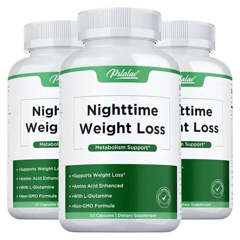 Nighttime Weight Loss Supplements - Appetite Suppressant Burns Fat Improves Digestion Promotes Sleep and Relaxation — image 11