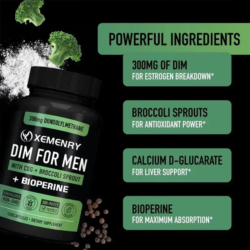 DIM Capsules - Support Fat Metabolism Increase lean Muscle Increase Muscle Strength Improve Athletic Performance — image 5
