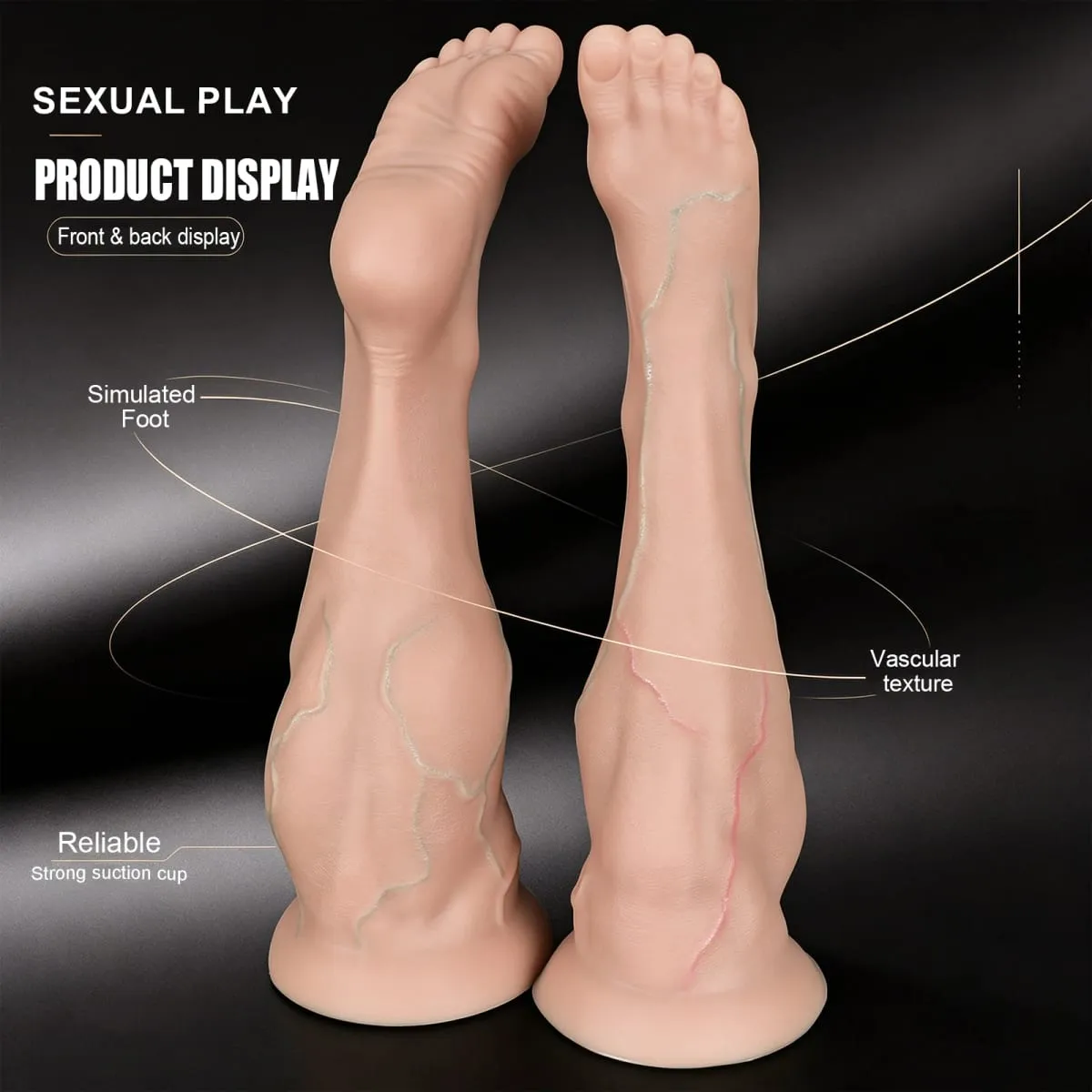 Obrovský silikonový anální kolík do chodidla Silný dildo na nohy Velký anální kolík Anální expandér Masturbátor Anus Dilator Sexuální hračky Hračky pro dospělé Sex Shop — image 5