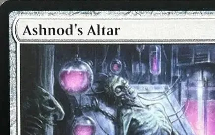 LK48 REGULAR Ashnod oltár Ashnod oltári káosz gömb kesztyűje kiváló minőségű TCG proxy kártyákból (fekete mag)