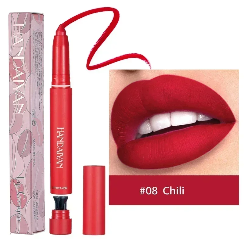 Nude Brown Lipliner Pen Waterproof Sexy Red Matte Contour Tint Lipstick Lasting Non-stick Cup Lipliner Pen Lips Makeup Cosmetic — image 19