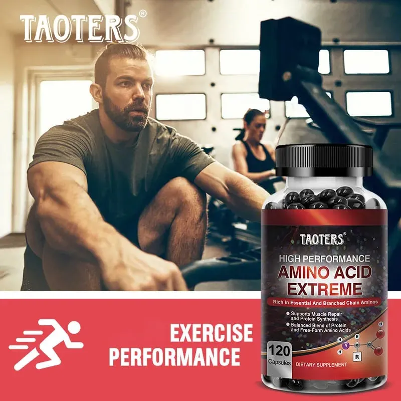 Advanced Bodybuilding Amino Acid Capsules- Helps Increase Strength Endurance Protein Synthesis Build Muscle Mass Abs Energy