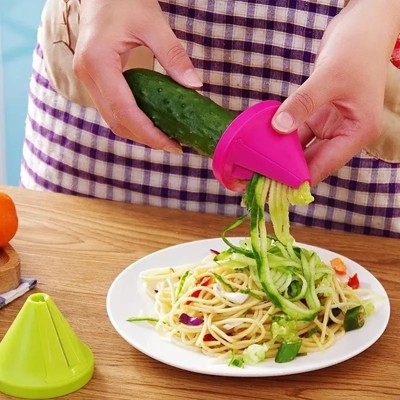 Kitchen Rotating ShredderSpiral Peeler Manual Vegetable Slicer Fruit Potato Radish Grater Kitchen Gadgets Kitchen Accessories — image 3