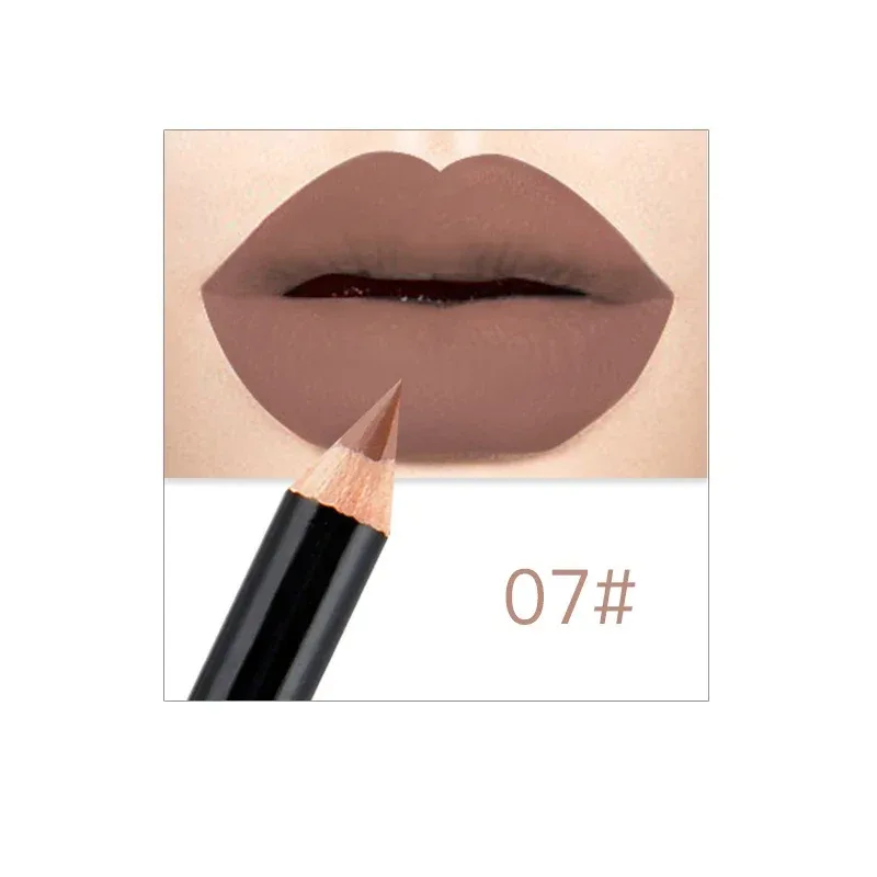 12 Colors Brand Lip Pencils Matte Lipliner Pencil Waterproof Makeup Lips 2020 Matte Lipstick Lip Liner Pen Smooth Nude Cosmetics — image 10