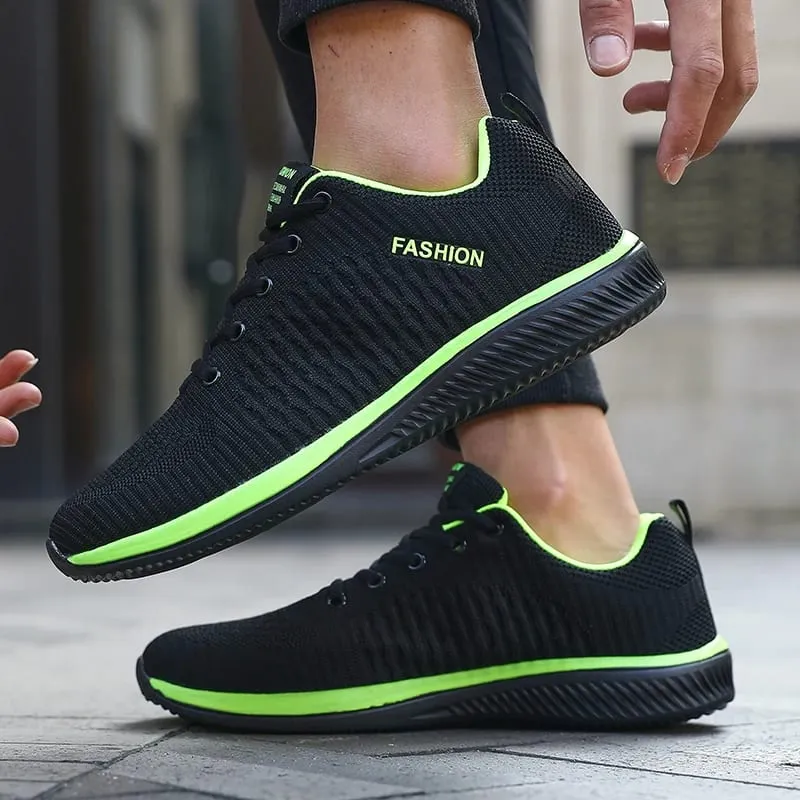Herren-Mesh-Laufschuhe, athletisches Fitnessstudio, leichte Herren-Freizeitschuhe, 2025, modische, atmungsaktive Strick-Walking-Schuhe, Größe 39–46 — image 2