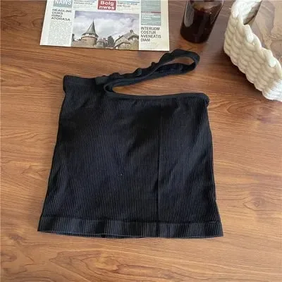 Knitted Binder Chest Woman Tank Tops Spaghetti Strap Corset Crop Camis With Built in Bras Korean Fashion Woman Tanks Camisole — image 38