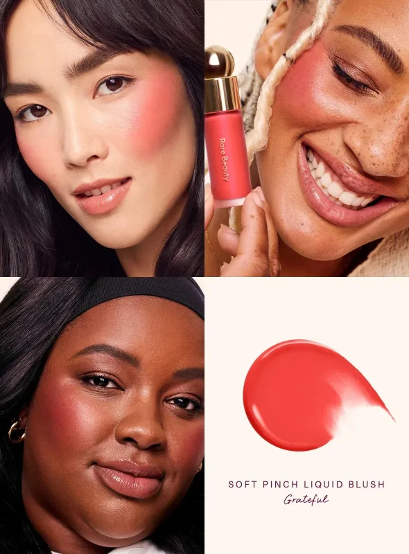 Rare Beauty New Liquid Blush and Liquid Luminizer Bundle Set Enchant Enlighten Hightlighter Happy Joy Lucky Love Hope Blush Gift — image 18