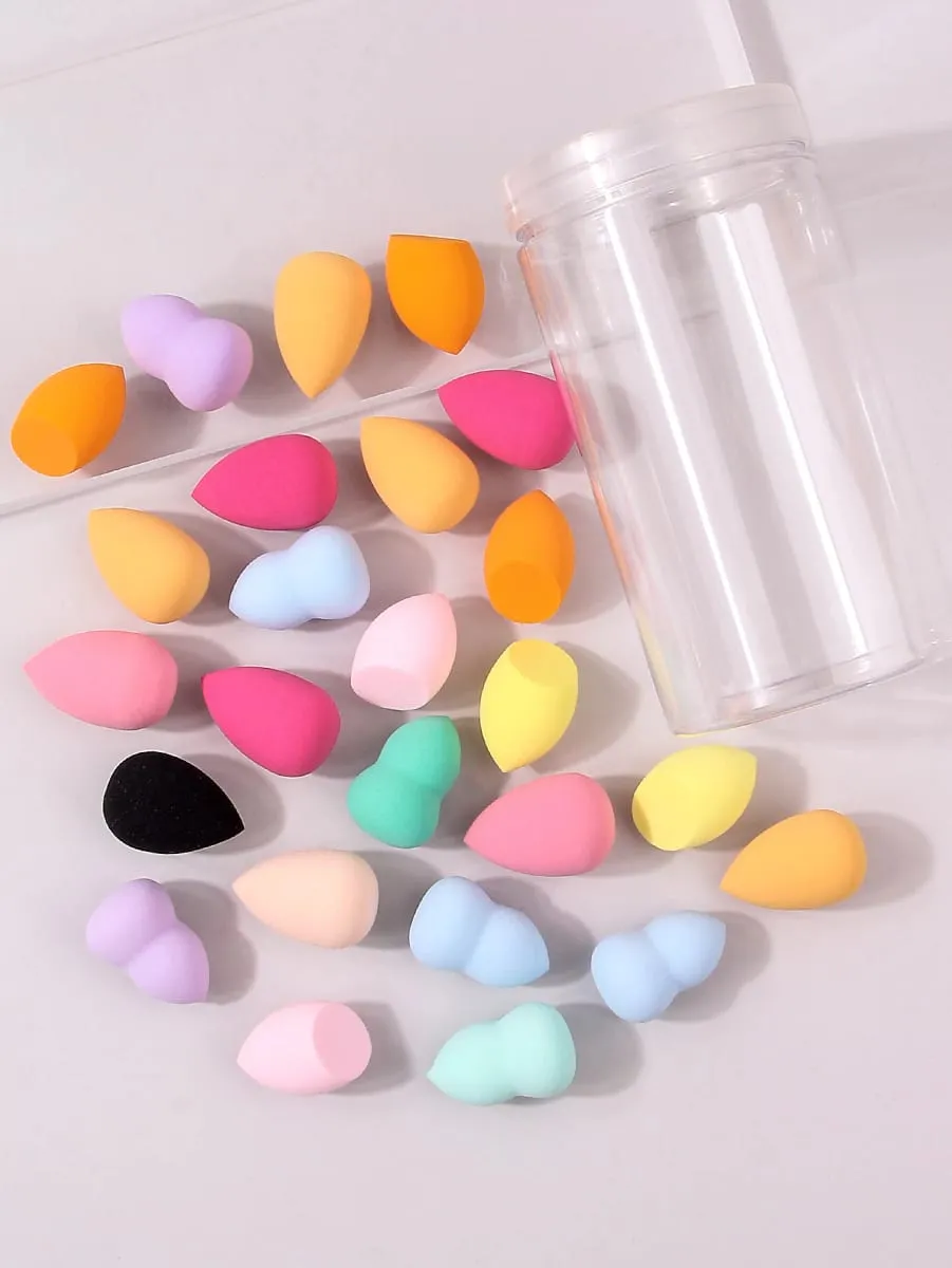 10/25/50/100-Pack Random Color & Shape Makeup Sponges Latex-Free Blending Tools for Liquid/Cream/Powder — image 4