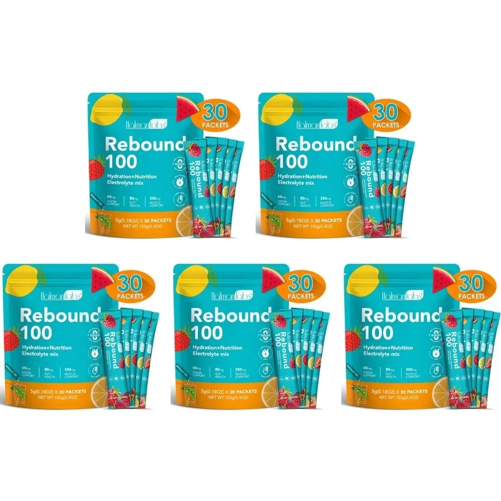 Rebound 100 elektrolytpoeder voor hydratatie Spiercomfort met nul suiker en calorieën Energiedrankmix voor trainingen 30 stuks — image 11