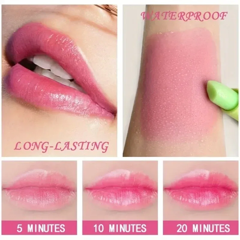 Aloe Vera Moisturizing Lipstick Natural Lasting Temperature Color Changing Lip Balm Fade-Resistant Nourishing Lips Care Makeup