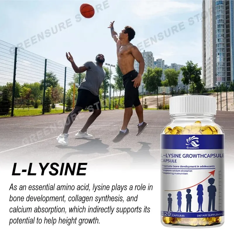 Growth Hormone Support Capsules - With L-Arginine & GABA for Healthy Development