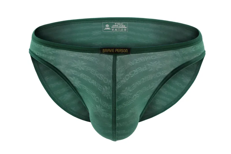 Brave Person New Men String Bikini Mens Briefs Transparent Comfortable Breathable Ropa Interior Hombre — image 37