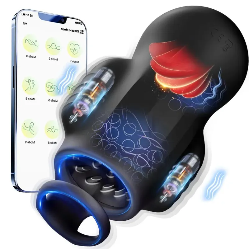 Male Glan Massager Penis Stimulator Penis Vibrator Delay Stamina Trainer Vibrator Oral Climax Masturbator Sex Toys for Men — image 3
