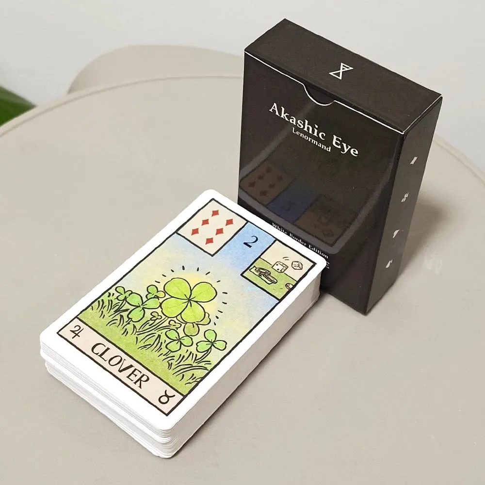 9*6 cm Akashic Eye Lenormand: 61-korts spådomsuppsättning (36 traditionella + 12 nya + 13 valfria) moderna illustrerade orakelkort — image 3