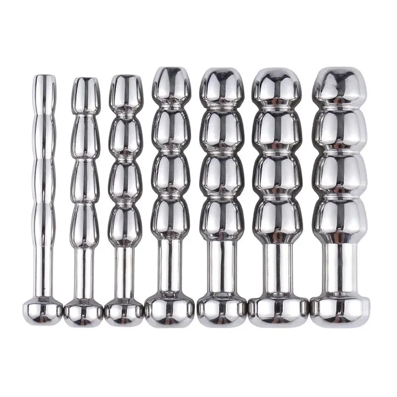 Male Stainless Steel Urethral Plug Urethral Dil Sounding Penis Plug Urethra Stimulate Dilator Masturbation Rod Sex Toys For Men