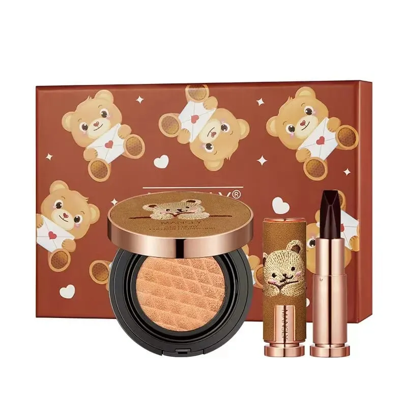 3 in1 Velvet Lipstick Set Matte Soft Mist Lipstick Makeup Non-stick Cup Lipstick Non-fading Lips Waterproof Make Up Lipstick