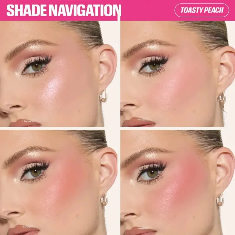 4-in-1 Women's Cosmetic Blush & Brush Set Matte Shimmer Long-Lasting Daily Use Eye Check Palette Filter Flush Beauty Tools — image 4