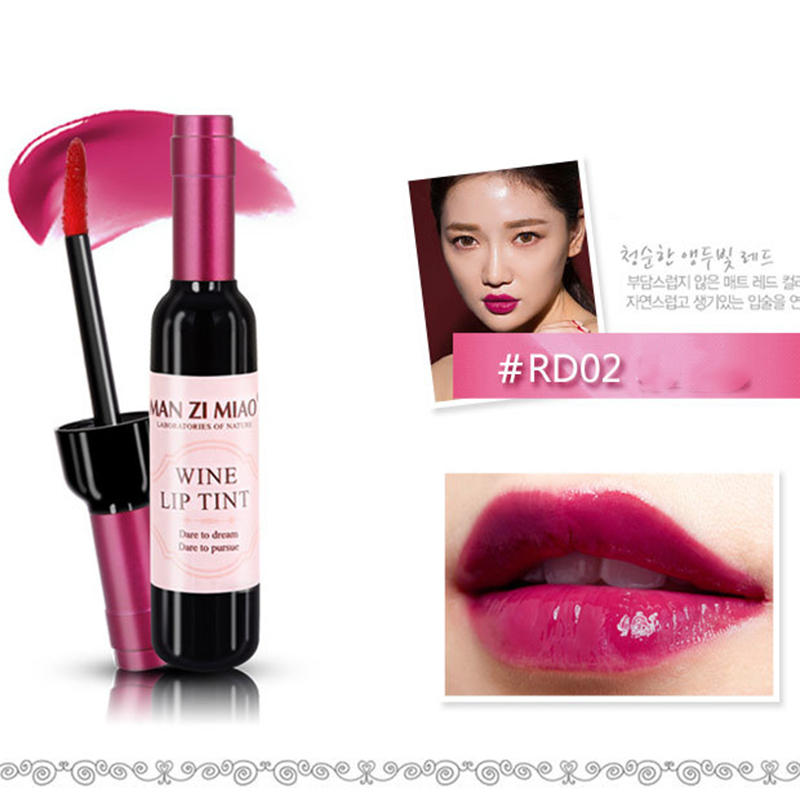 2023 Lipstick Lipgloss Waterproof Long Lasting Lovely Tint Wine Bottle Shape Lip For Women Makeup Gloss Red Sexy Cosmetic — image 8