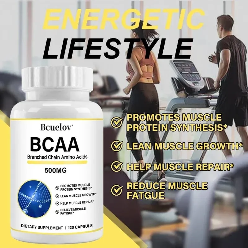 Supplement – Branched Chain Amino Acids Capsules – Enhance Strength and Energy Levels Increase Muscle Mass — image 4