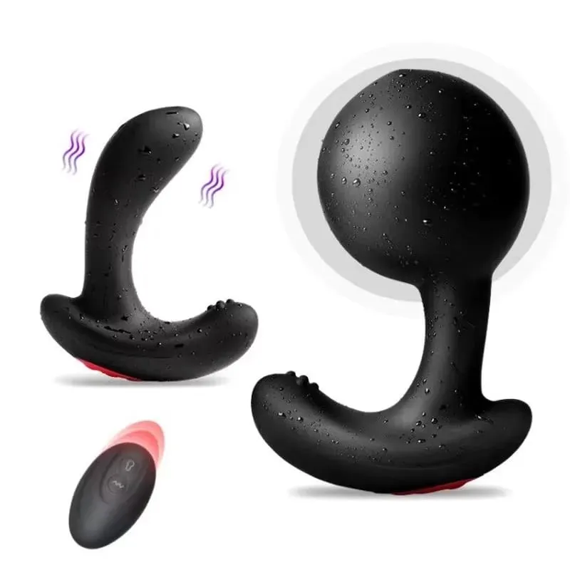 Wireless Remote Control Male Prostate Massager Inflatable Anal Plug Vibrating Butt Plug Anal Expansion Vibrator Sex Toys For Men — image 1