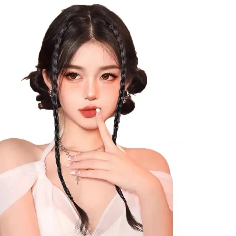 1Pcs Synthetic Braid Wig with Strong BB Clips Lightweight Box Braid Ponytail Hair Pieces for Women Fashion Accessory