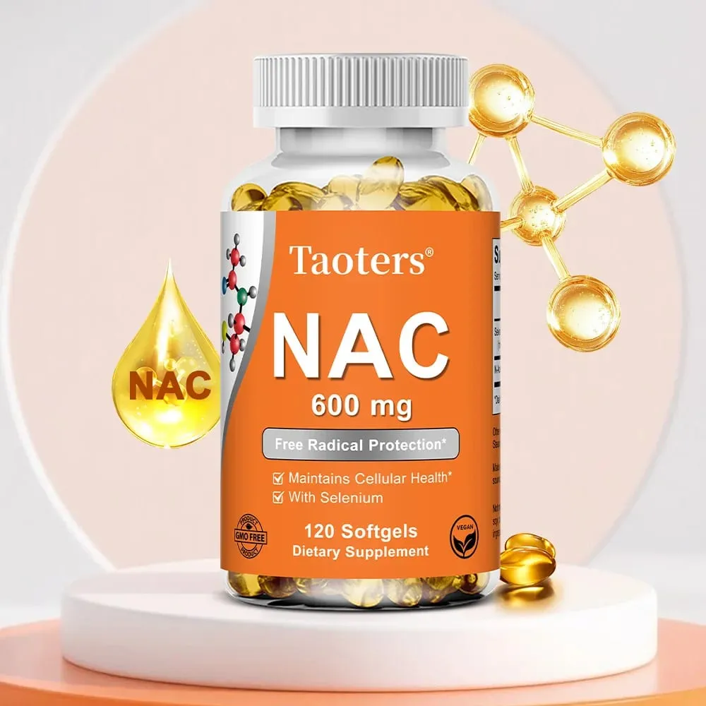NAC Capsules 600mg - Support Skin Health Antioxidant Promotes Detoxification and Repair Enhance Immunity - Non-GMO — image 1