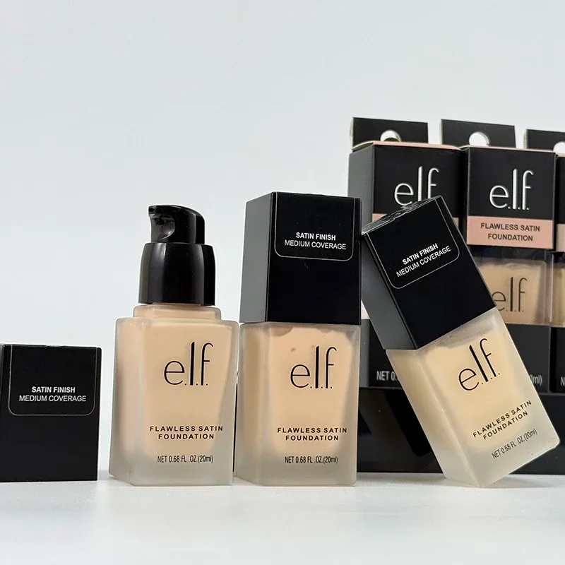 Elf Full Coverage Liquid Foundation Naturally Covers Flaws Cosmetics Flawless Satin Liquid Foundation Lasting Oil Control Makeup — image 5