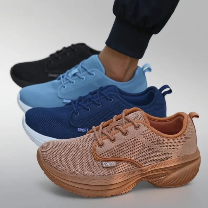 Men's Platform Wide Toe Shoes Big Toe Friendly Workout Footwear SustainableMemory Foam Insole Sneakers Breathable Travel Shoes — image 5