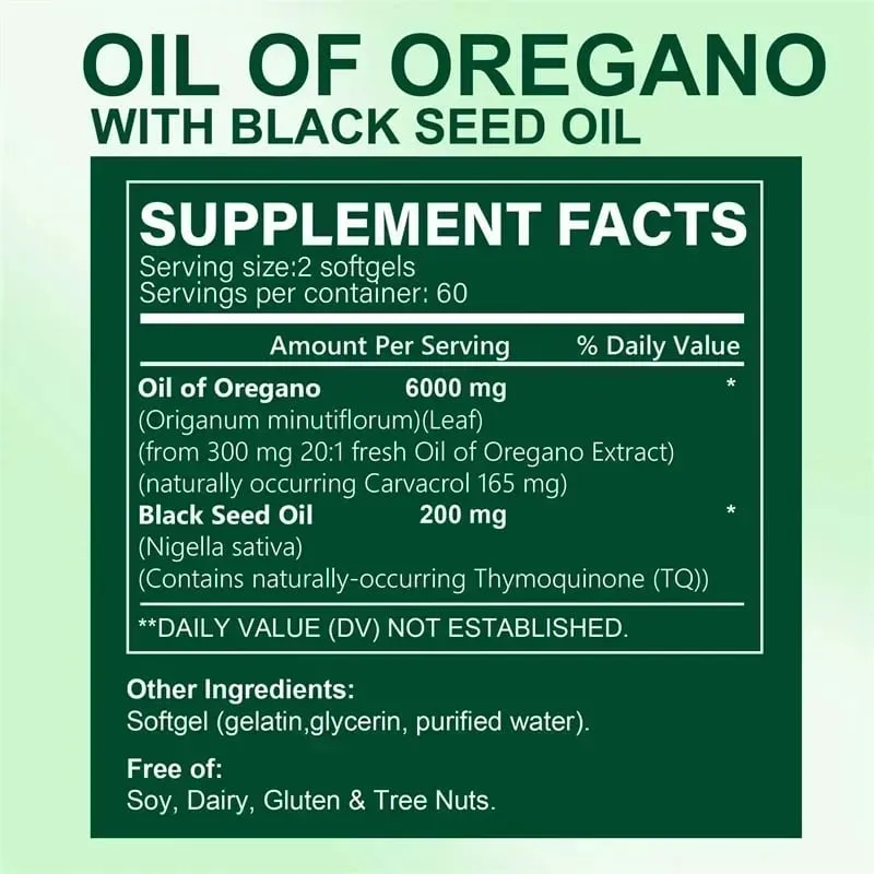Oregano Oil - Natural Antioxidant Immune Support Balance Intestinal Flora Promote Digestion and Absorption — image 2