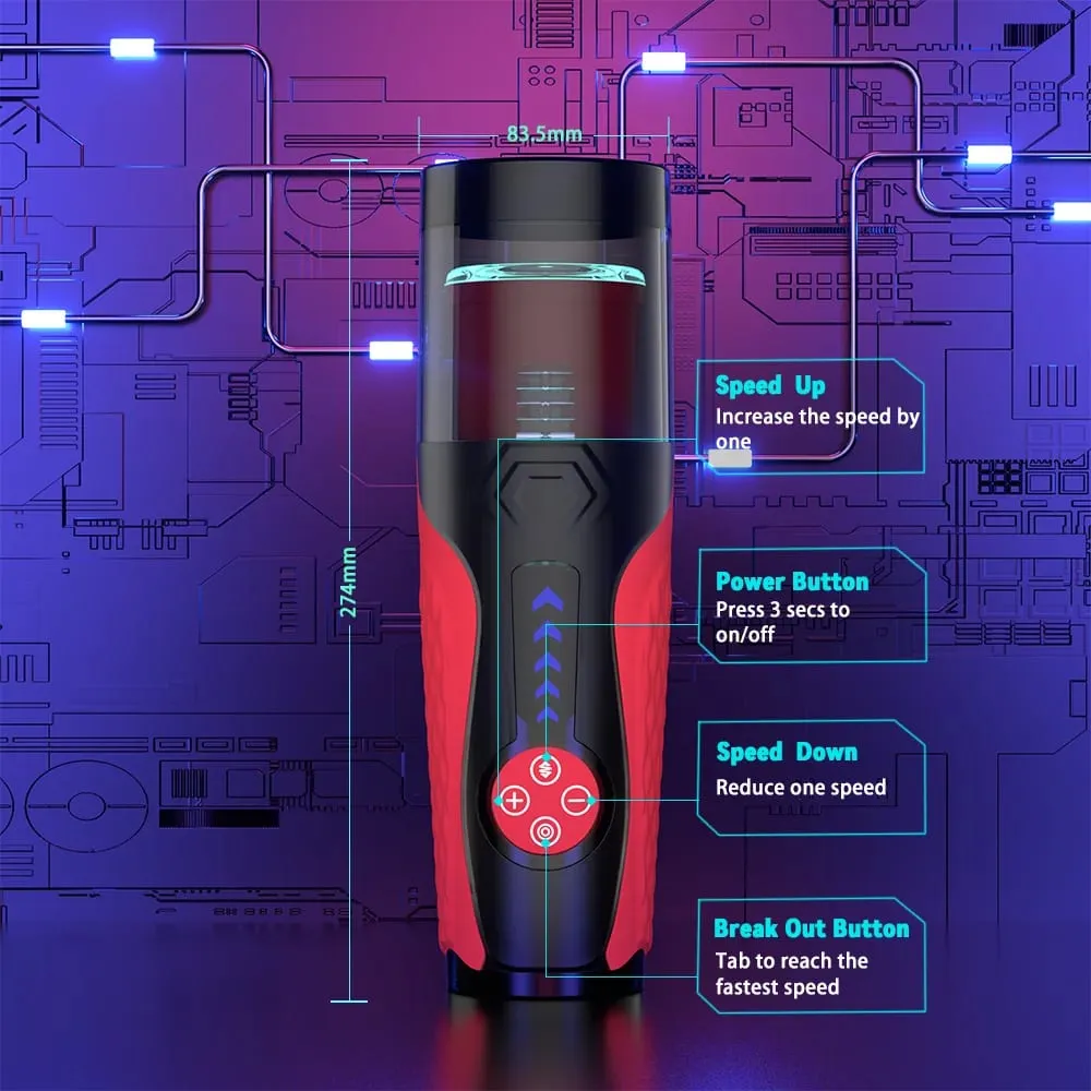 Telescopic Rotating Male Masturbator Automatic Mastubator Cup Vagina Masturbation Equipment Sex Toys for Men Adults Supplies — image 3