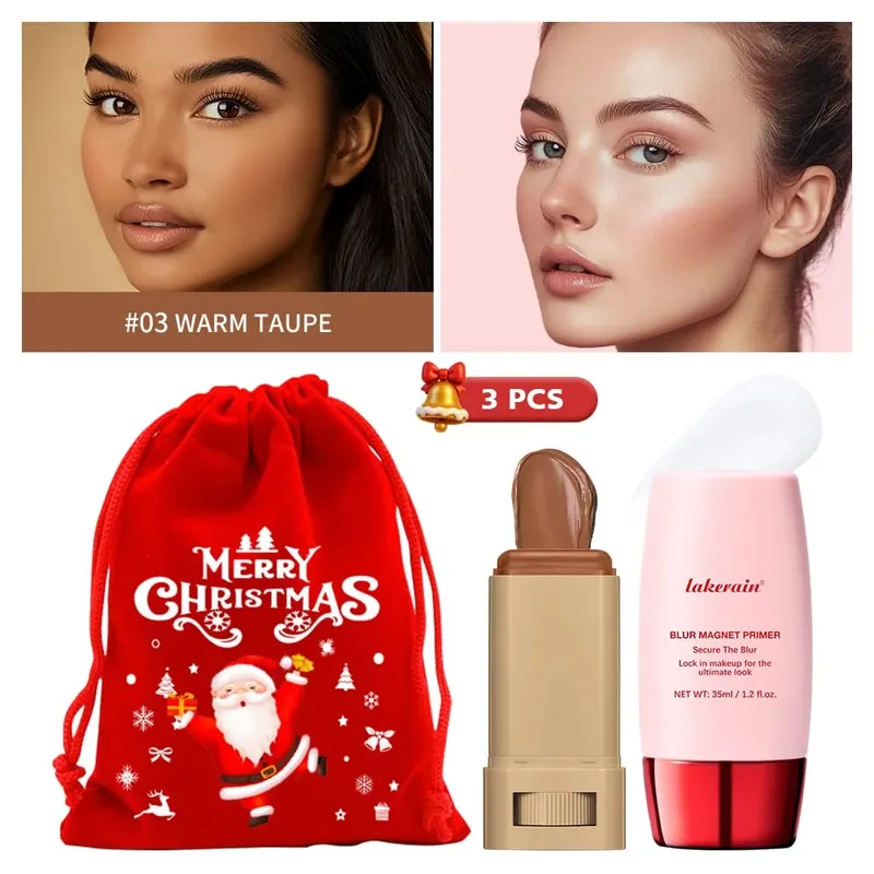 Blur Magnet Primer & Eraser Foundation Stick Langdurige poriën Minimaliseren van glad gezicht Make-up Oliecontrole Mat kerstcadeau