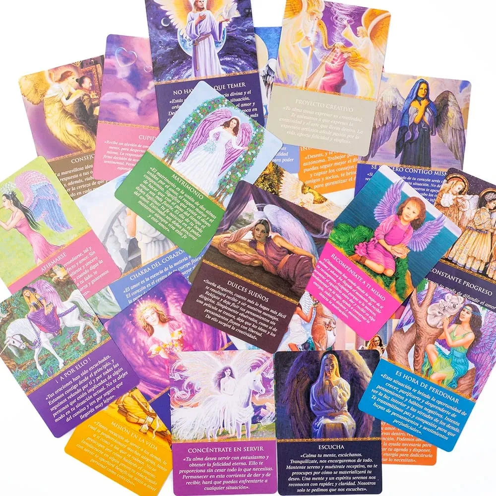 Daily Guidance From Your Angels Oracle 44 Cards Deck 10.4*7.4cm Spanish Version Fate Divination Tarot Board Playing Game — image 6