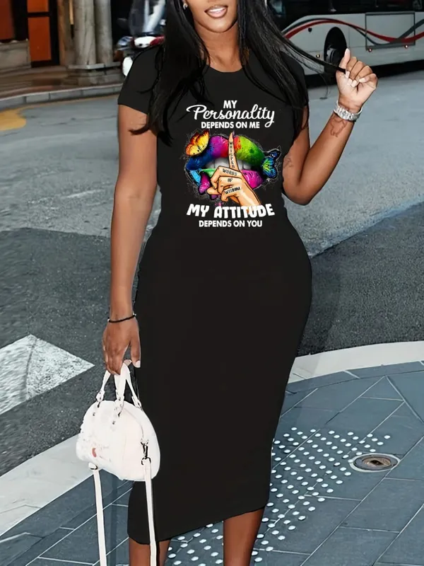 Women's Summer Short Sleeved Sexy Dress — image 4
