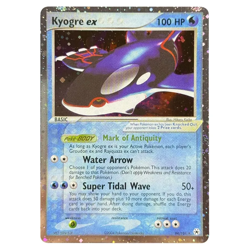 Proxy karty Holografický Emerald Cacturne Rayquaza Skryté legendy Kyogre Crystal Guardians Alakazam Star Flareon Metagross — image 34