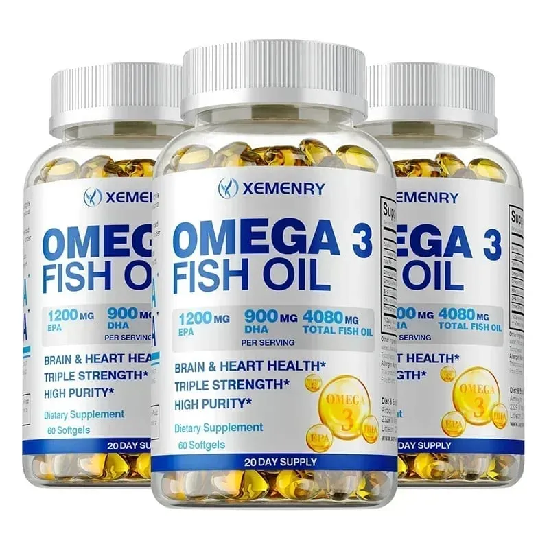 Olio di pesce Omega-3 - Migliora la concentrazione della memoria e la cognizione Promuove la salute del cervello e degli occhi Migliora la funzione immunitaria — image 11
