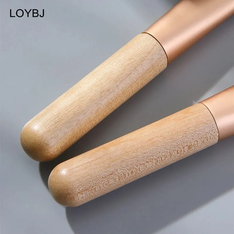 10/20/50Pcs Facial Mask Brush Fan Shaped Soft Face Professional Makeup Brushes Wooden Handle Portable Skin Care Cosmetics Tool — image 4