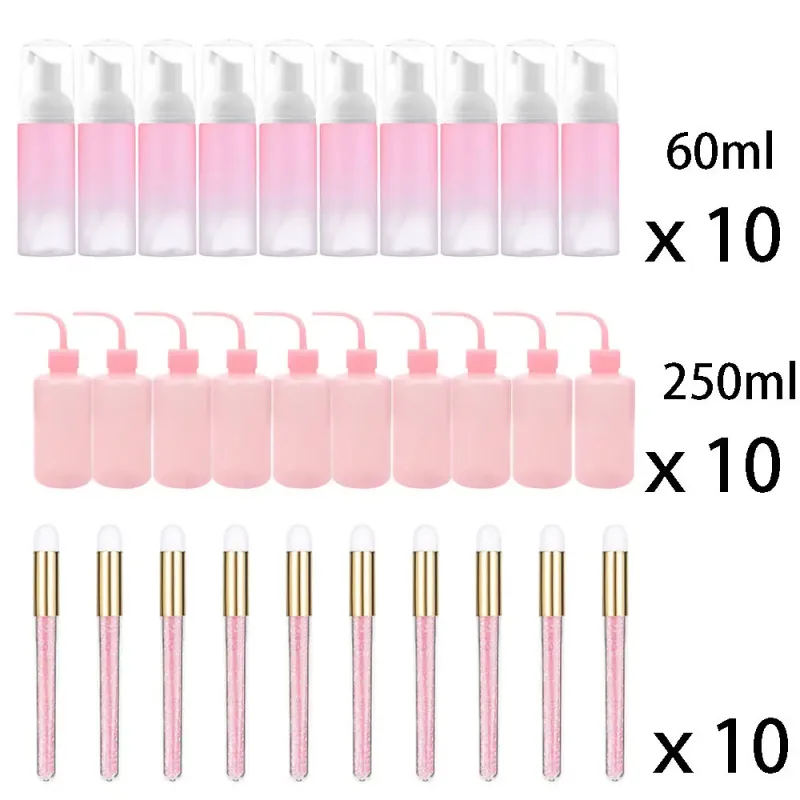 60ml doplňovatelné nepropustné prázdné lahvičky s pumpičkou na pěnu