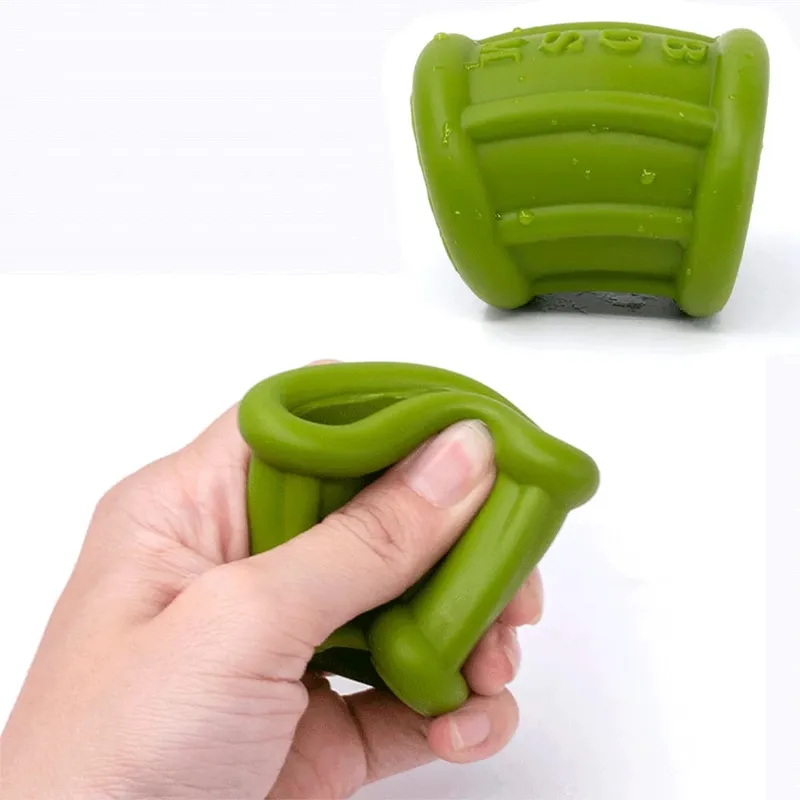 Soft Liquid Silicone Stretchable Scrotum Bondage Penis Ring Ball Stretcher Men Ejaculation Delay Cock Ring Chastity Cage Sex Toy