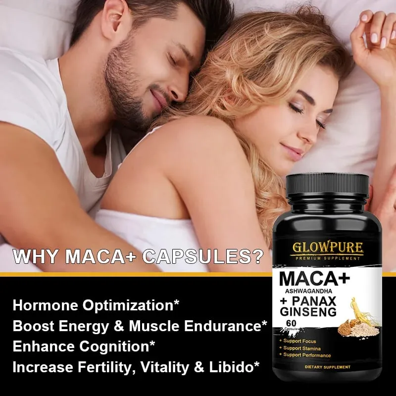 Organic Male Enhancing Supplement with Black Maca Stamina & Energy Men's Muscle Enlargement — image 5