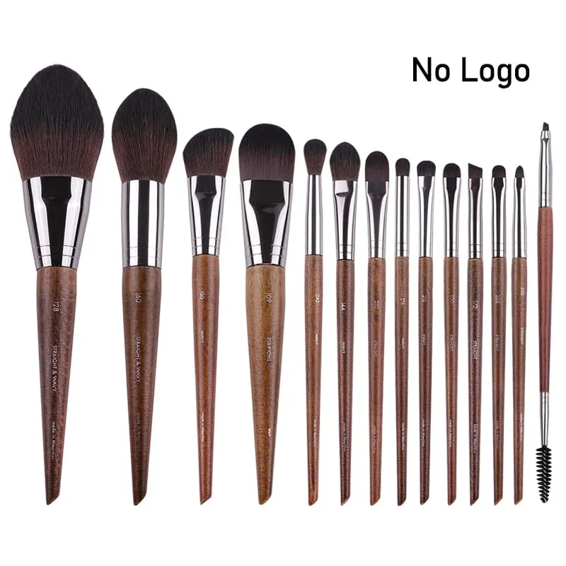 Natural wood Eye Makeup brushes whole set Pro Crease Eyeshadow Make up kit smudge highlighter eyebrow Lip lash brush practical