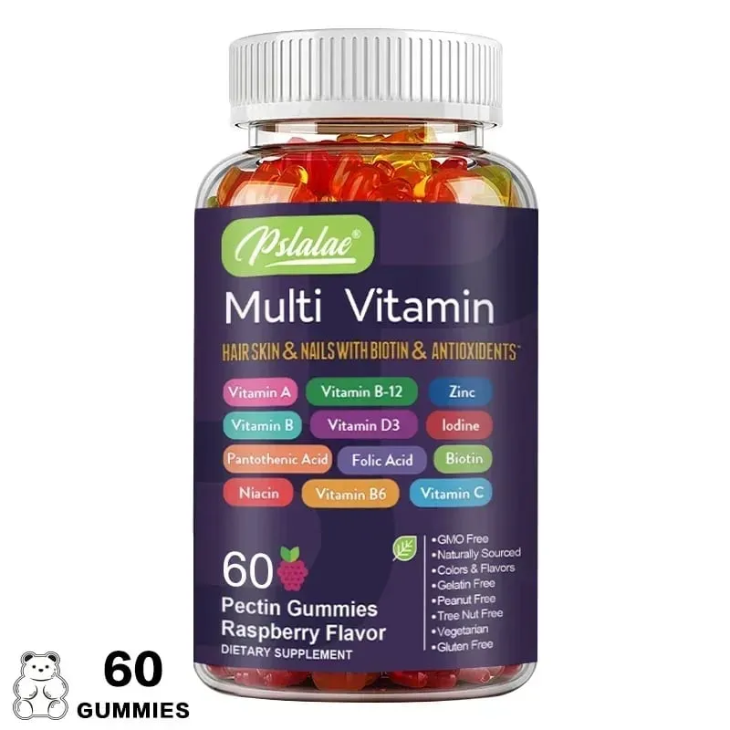 Gummies multivitaminées – Pour fournir de l’énergie à la peau, aux cheveux et aux ongles, pour soutenir la santé globale du système immunitaire — image 8