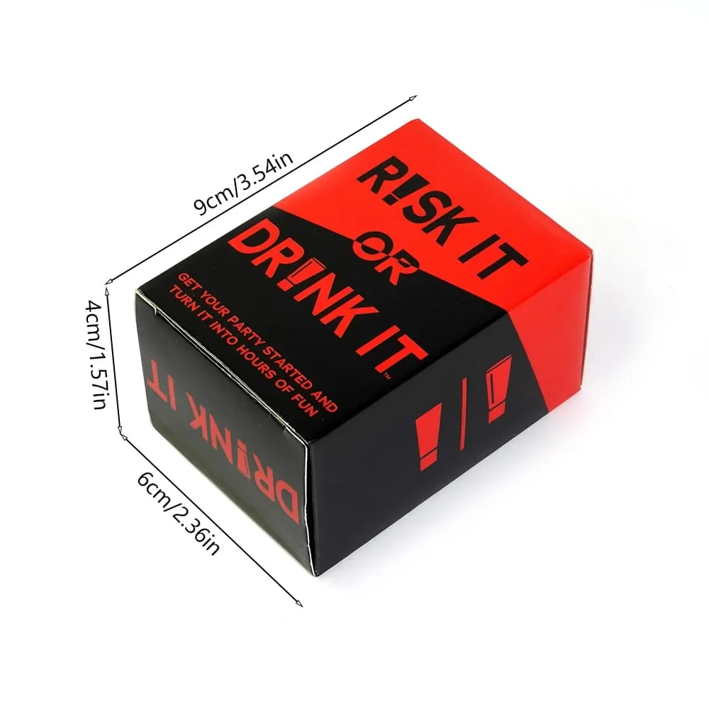 Risk It Or Drink It Fun Party Game For College Card Game Drinking Game Pregame Night Hilarious Dares Challenges Questions Adults — image 6