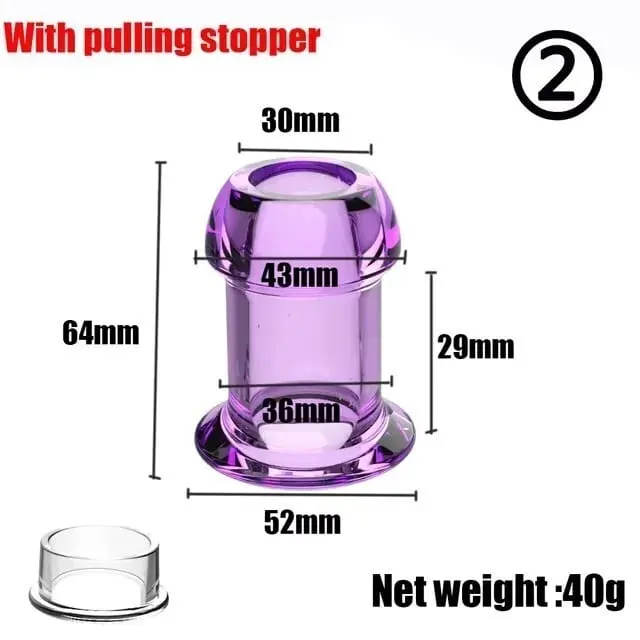 Hollow Anal Plug With Stopper Vagina Anus Dilator Speculum Expander Buttplug Prostate Massage Sex Toys For Women Men Gay