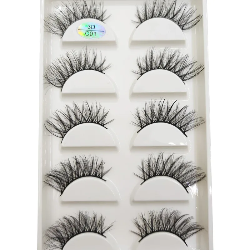 15 Style 5 Pairs 3D Eyelashes Natural False Eye Lashes Thick Faux Mink Lashes Soft Fake Eyelash Wispy Makeup Cilios — image 17