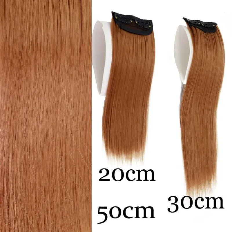 Synthetic Invisable Seamless Hair Pads Clip In One Piece 2Clips Increase hair volume Hair Extensions Top Side Cover Hairpiece — image 19