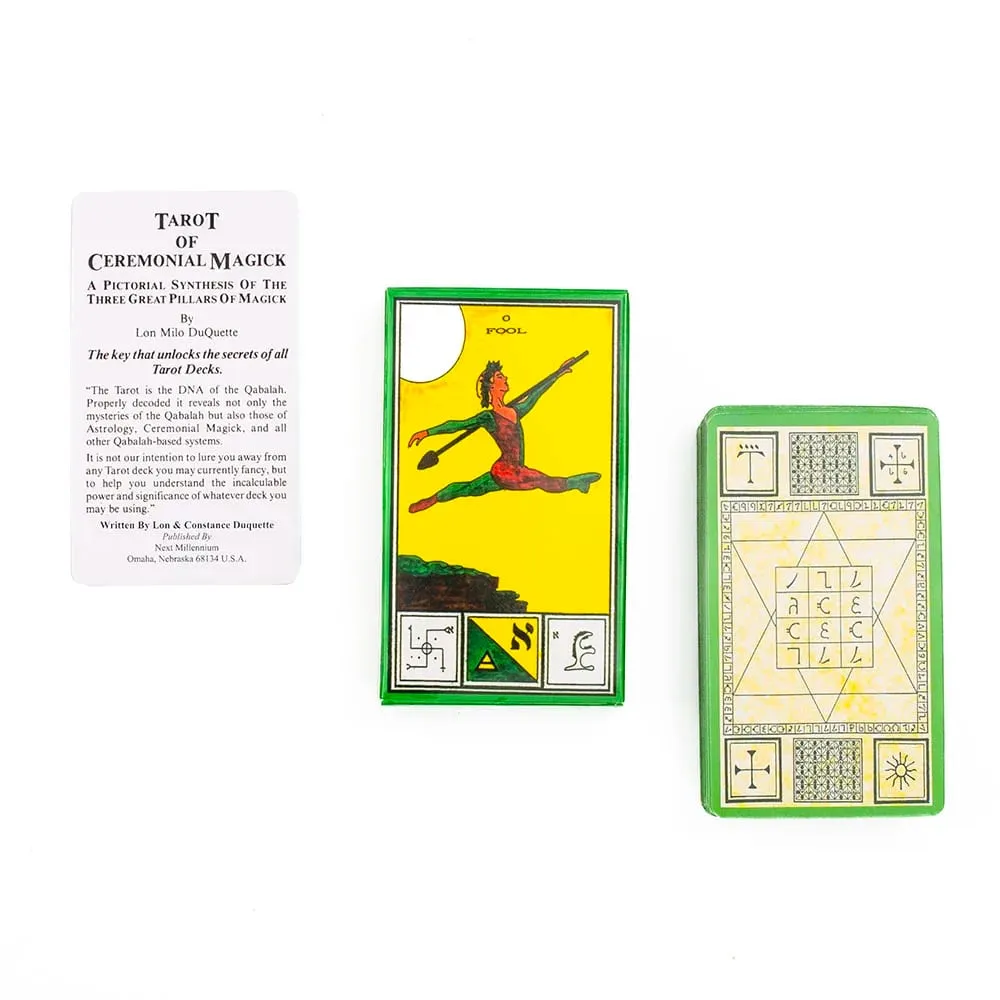 80Pcs Tarot Deck Ceremonial Magick Cards A Pictorial Synthesis Three Great Pillars of 3rd Edition 10.6*6.3cm Board Game — image 3