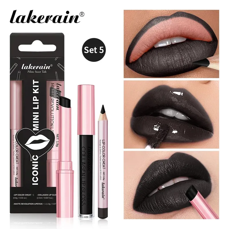 Halloween Witch Costume Makeup Set With Drawstring Bag Eyeshadow Lipstick Eyeliner Brow Face Paint for Halloween Cosplay Party — image 6