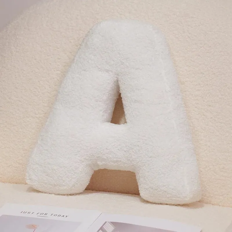 40CM Cartoon English Letters Plush Pillow Sofa Cushion Bed Throw Pillows Teaching Words Game Living Room Decoration