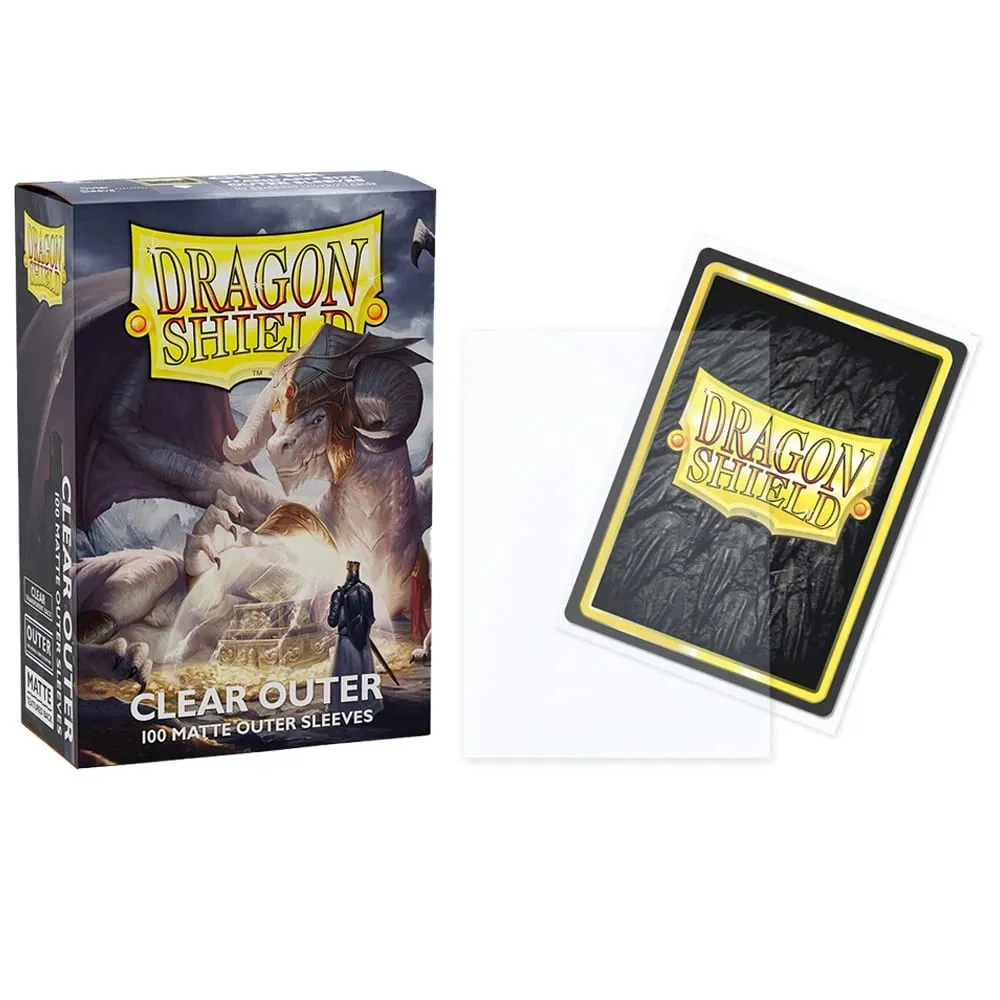 100 ct transparente äußere Dragon Shield-Kartenhüllen, matt, transparent, TCG-Hülle in Standardgröße, TCG-Kartenschutz, MGT/PTCG/FAB-Hüllen — image 5