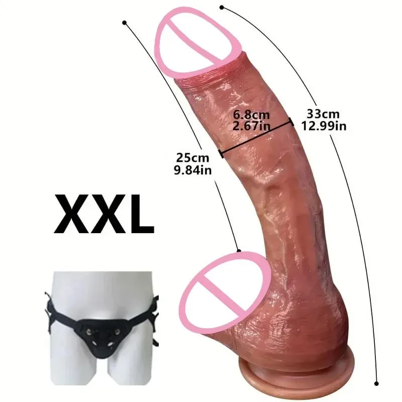Oversized Realistic Dildo Huge Penis Penetration Anal Sex Toys For Women Masturbation Soft Dick Dildos Sexy Adult Sex Toy Gay — image 13